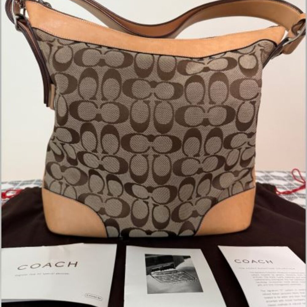 Vintage Coach Signature Shoulder/Crossbody Bag - Picture 3 of 6